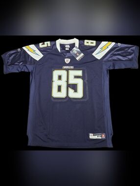 Reebok Authentic Antonio Gates #85 San Diego Chargers Jersey Size 58 NWT